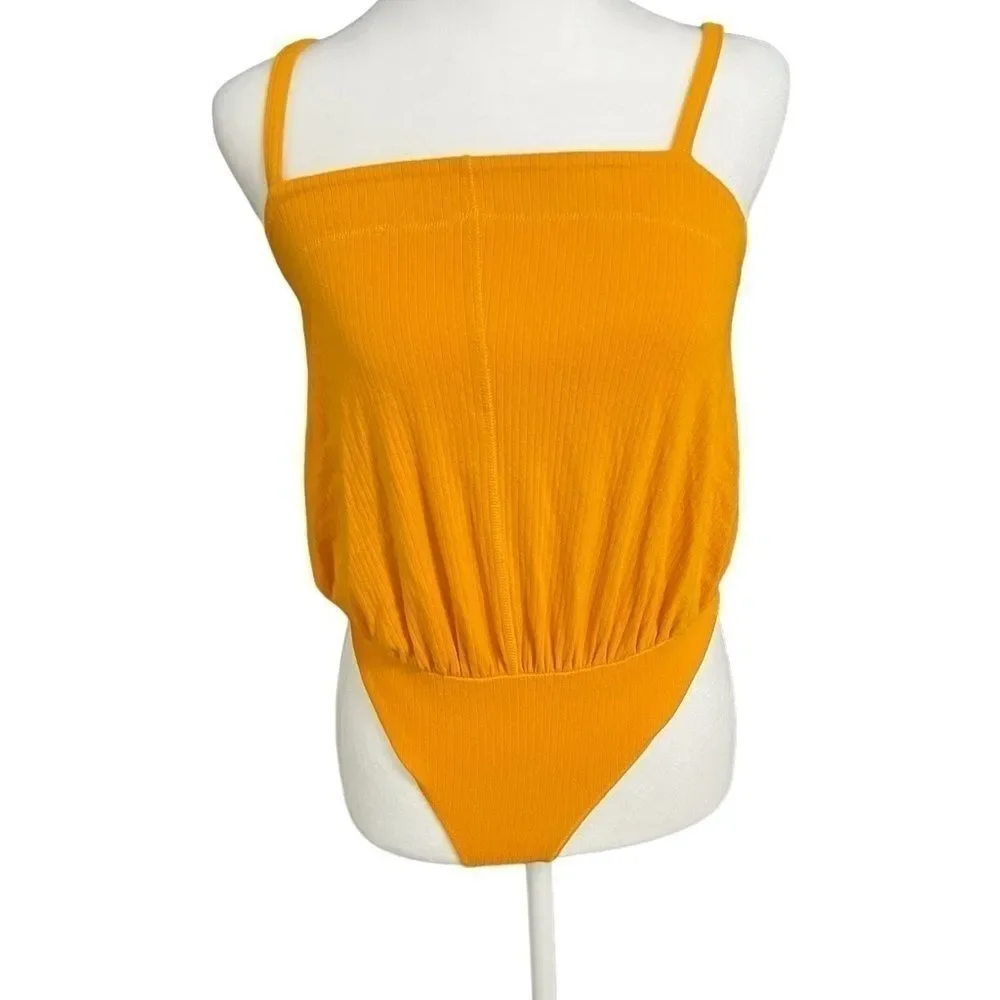 Free People Marissa Ribbed Bodysuit
Tangerine Orange XS - Picture 2 of 10
